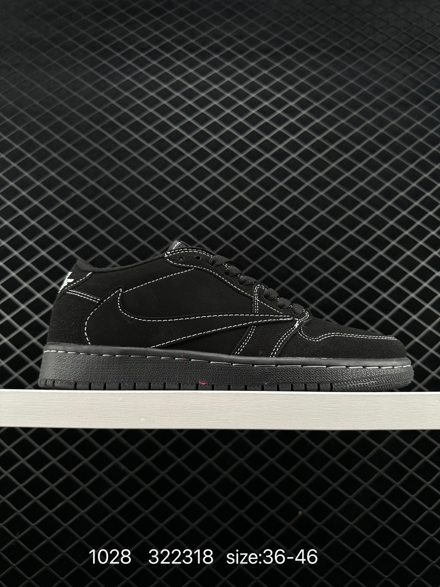 fragment design x Travis Scott x Nike Air Jordan 1 Low OG SP”Black/Green Toe“